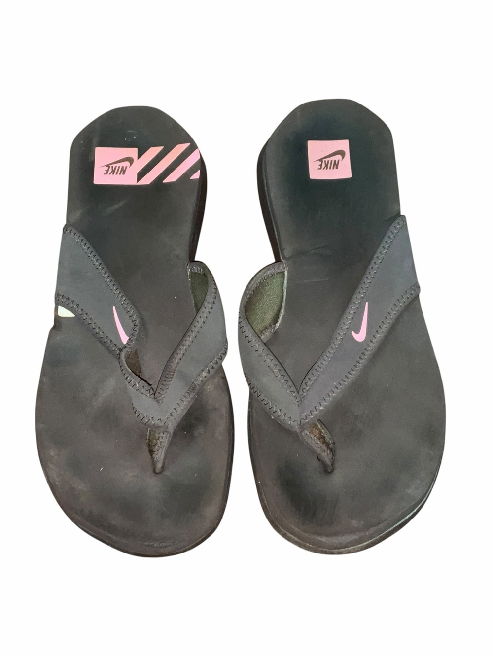 Nike Celso Ultra Thong Flip Flops Sandals Black Pink Women's Size 9